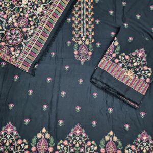 Bareeze unstitched 3pc krandi shawl suit