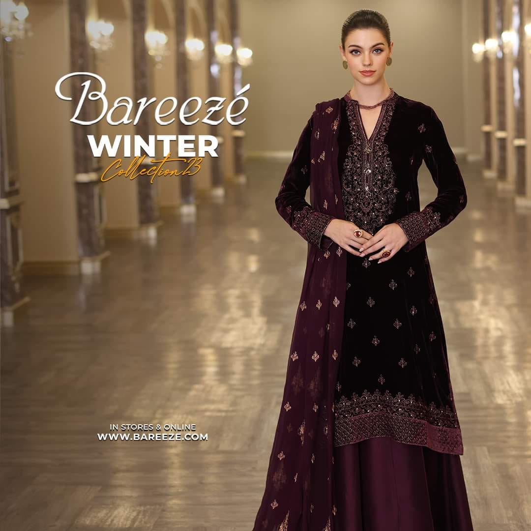 Bareeze velvet deals collection 2020