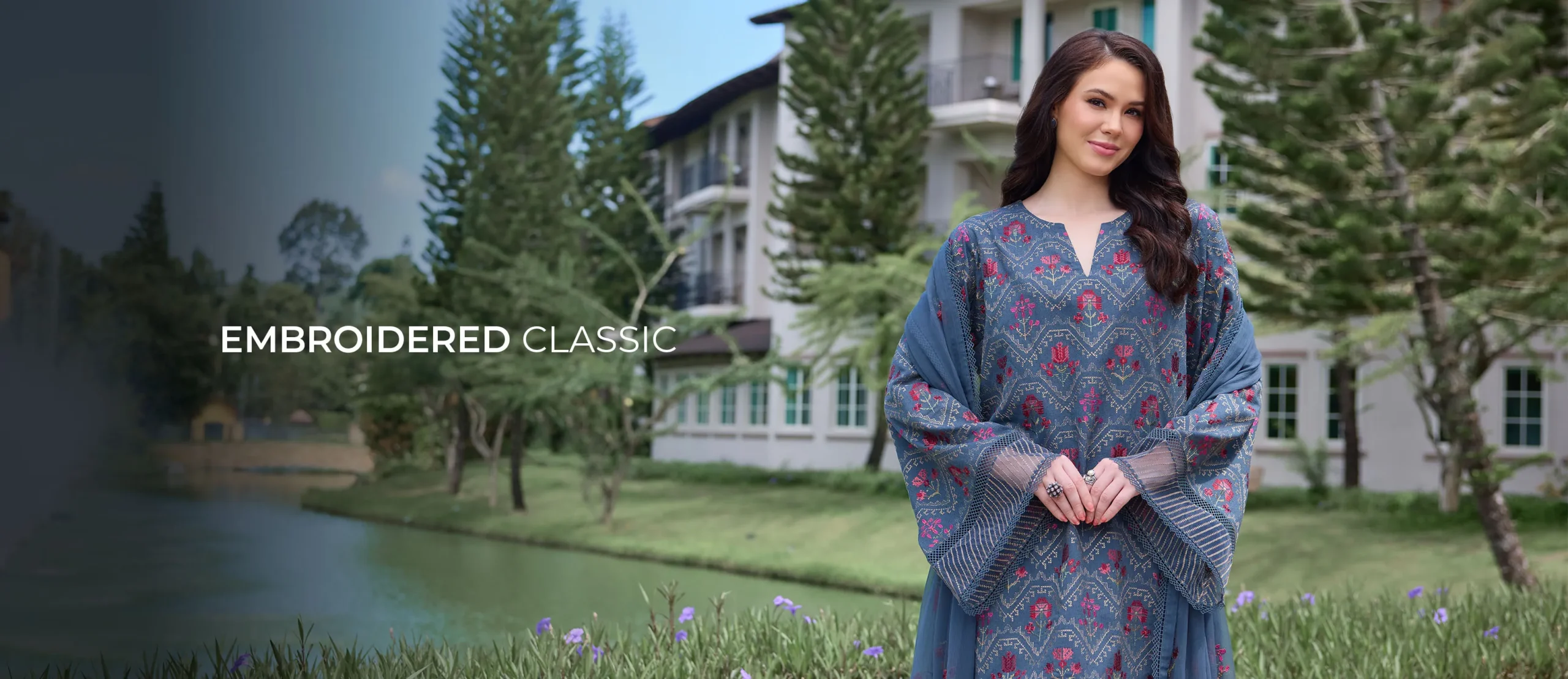 Embroidered collection