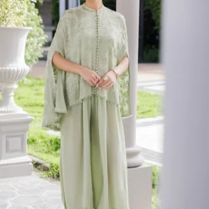 Luxury Embroidered Chiffon 3-Piece – BBNL3120 Tea Pink